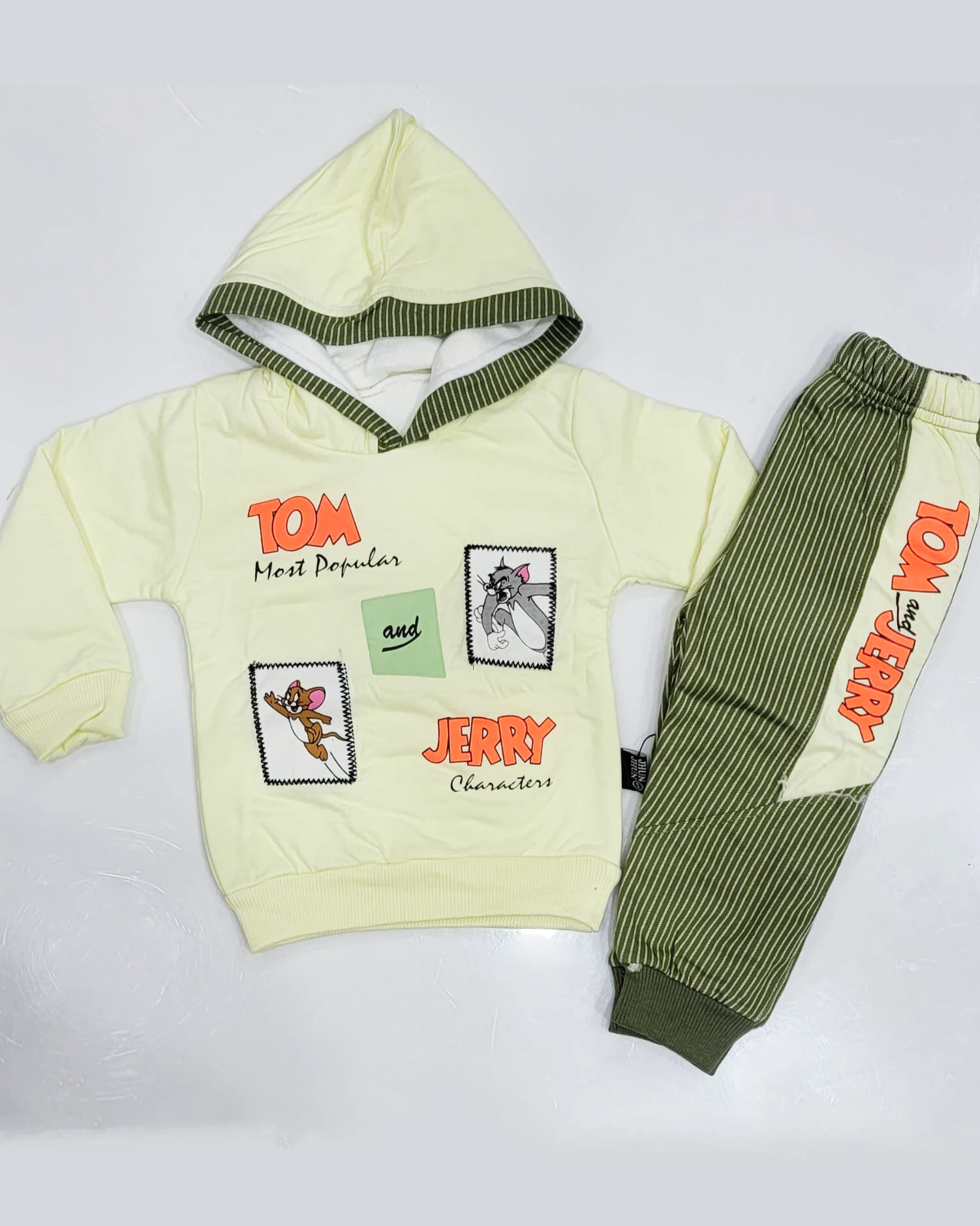 Fleece Hoodie And Trouser Set For Boys