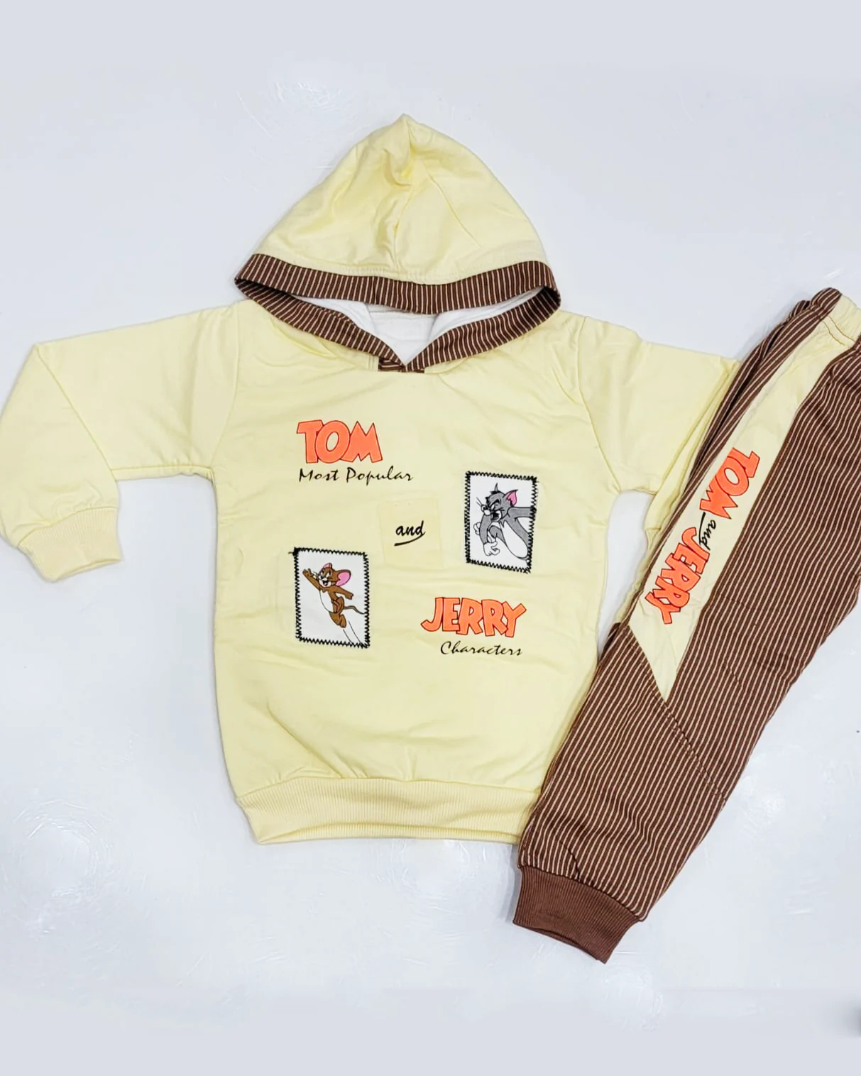 Fleece Hoodie And Trouser Set For Boys